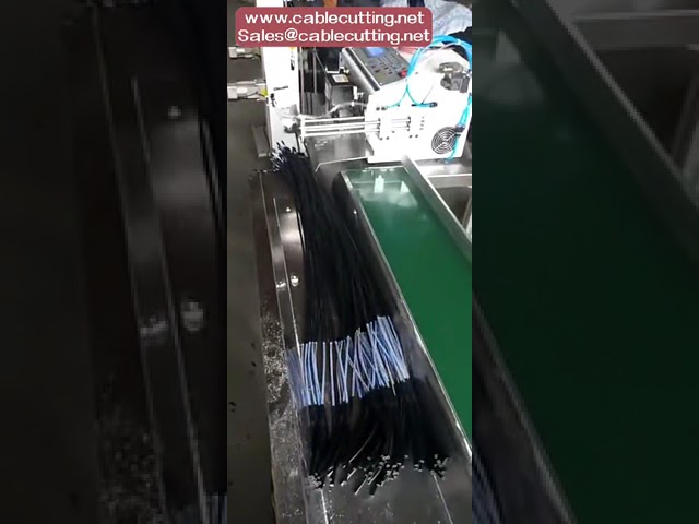 automatic multicore cable cut and strip machine , inner and outer cable stripping