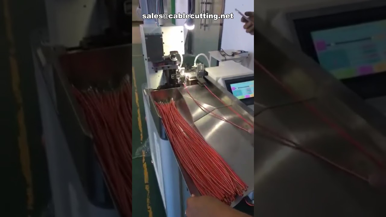 Πλήρως Αυτόματη Μηχανή Πίεσης και Σύνδεσης Ακροδεκτών - Αυτόματη Κοπή, Απογύμνωση και Σύνδεση