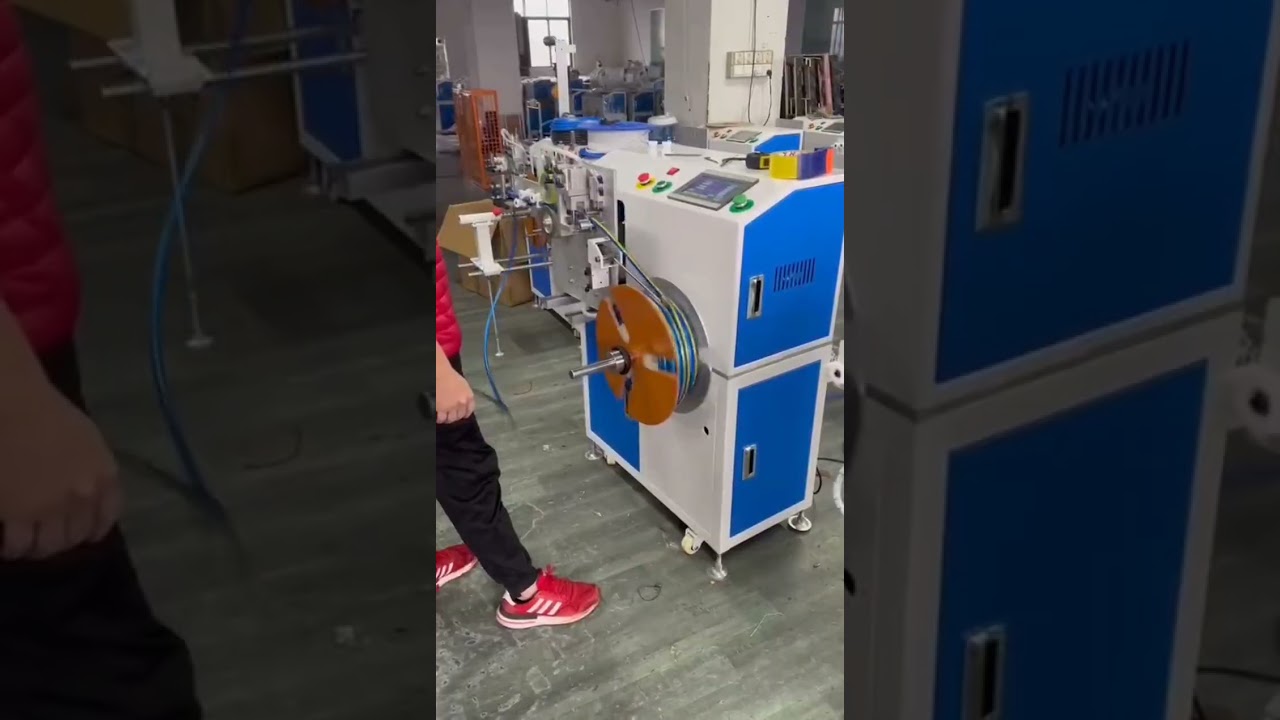 Automatic Meter Counting, Sorting, Cutting & Tube Coiling Machine Live Demo for Air Hoses #factory