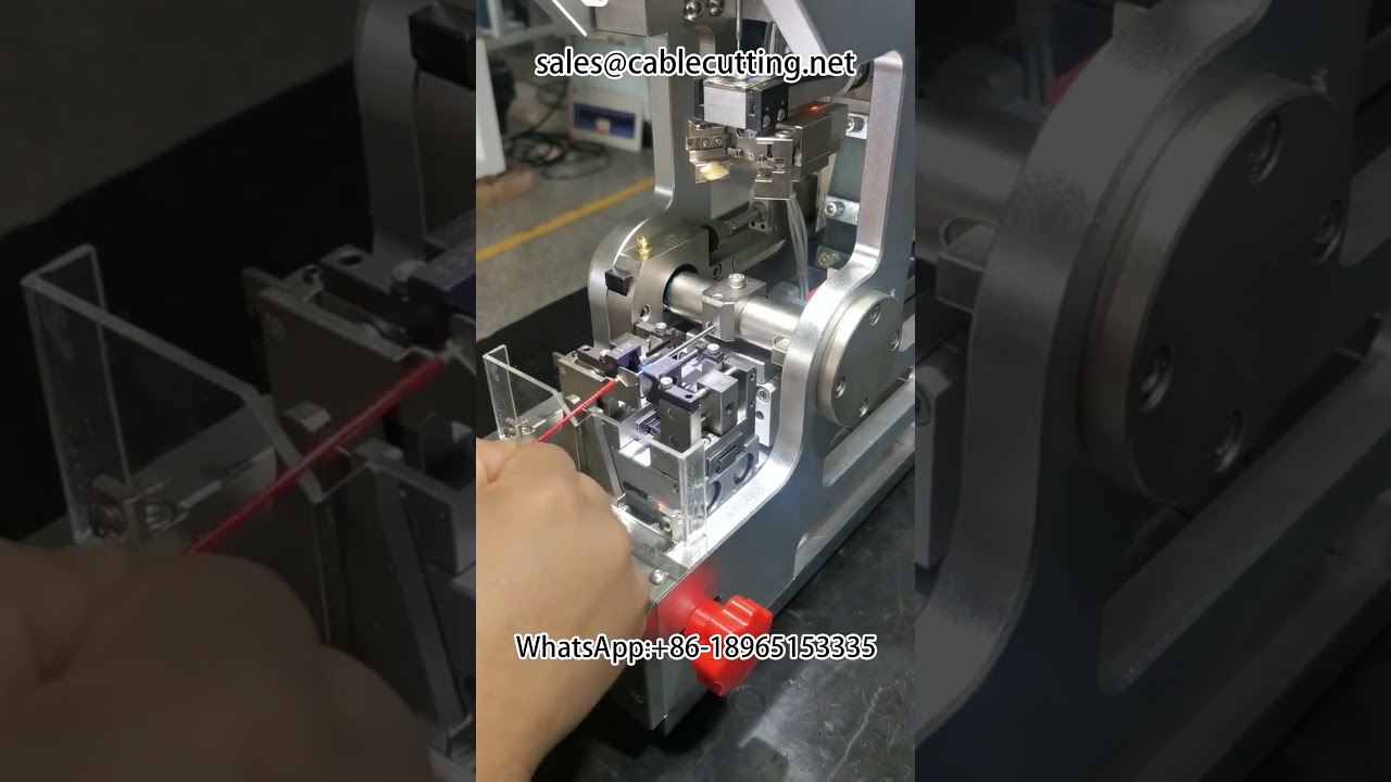 Semi automatic waterproof bolt threading machine #harness Equipment #stripping machine