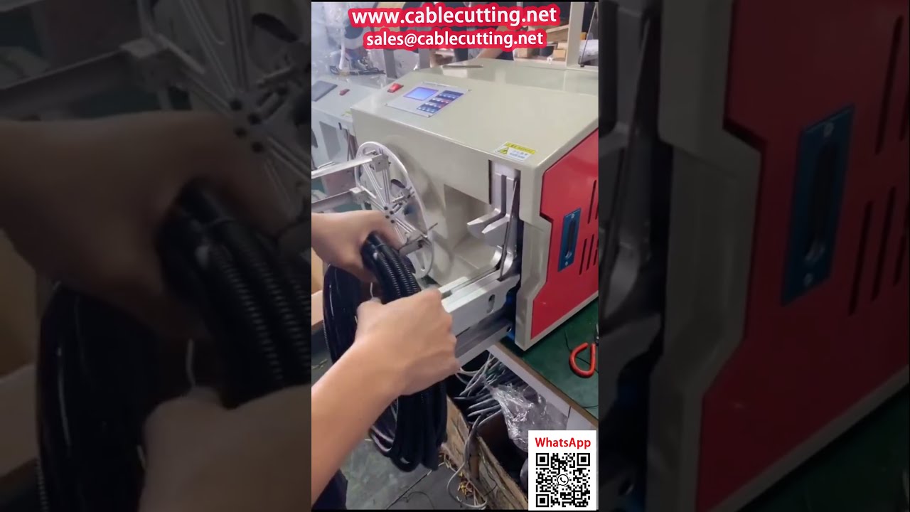 Machine Automatique dEnroulage et Ligaturage pour Faisceau de Câbles  Gaine Annélée