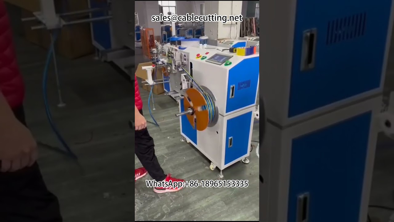 Automatic metre counting sorting cutting winding machine #tube winding machine #metre counting tube