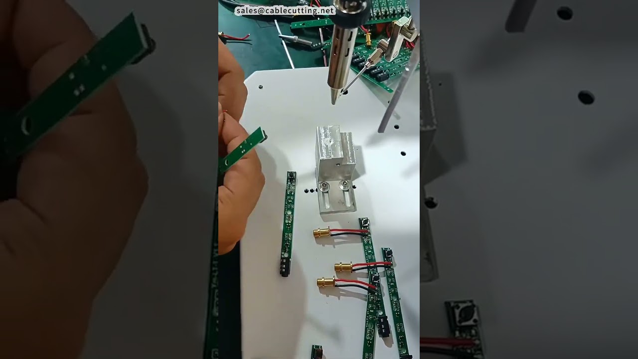 Semi Automatic Soldering Machine with Angled Tin Feed for Obstructed Pins