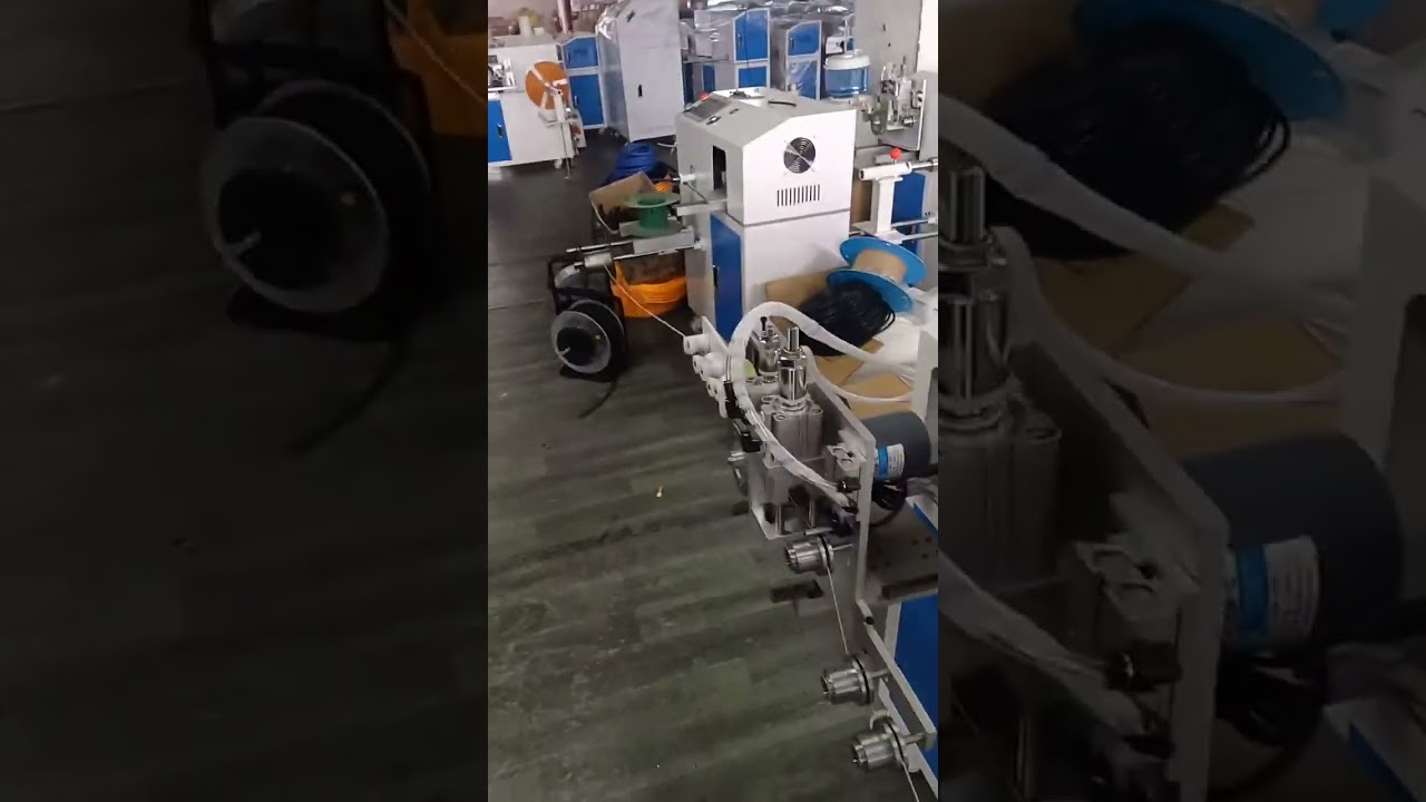 Αυτόματο Μηχάνημα Διαλογής, Κοπής & Περιτύλιξης Καλωδίων Δαπέδου για Ομοαξονικά RF #εργοστάσιο