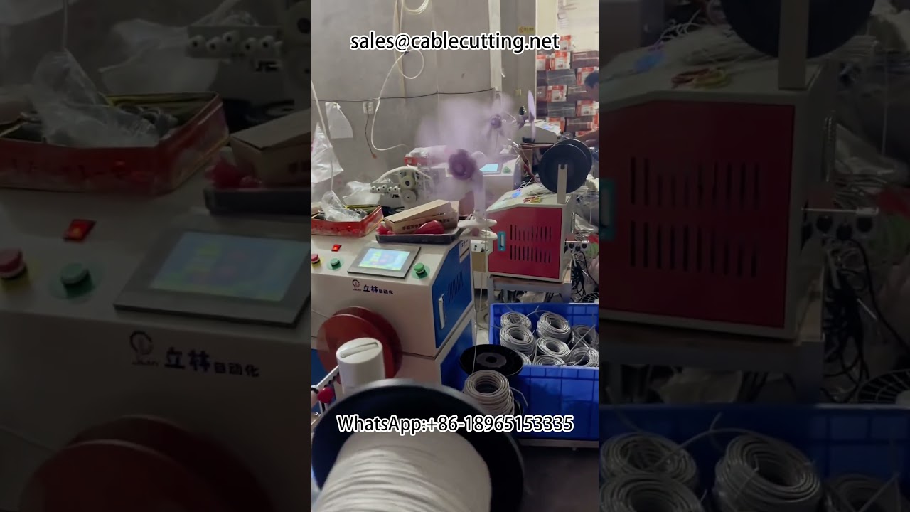 Αυτόματη μηχανή περιέλιξης και δεσίματος μέτρων καλωδίου #επεξεργασία συρμάτων #cotton lake #καλώδιο δικτύου patch
