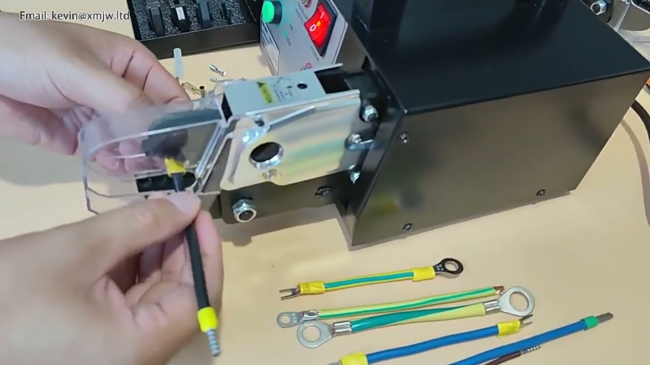 0 25 16mm2 Automatic Electrical Terminal Crimping Machine EM 6B2 EM 6B1 with Exchangeable Die Sets E