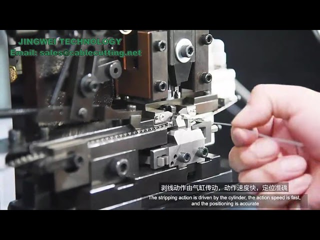 Semi Automatic cable stripping and crimping machine for Molex JST XH cable terminal crimp machine